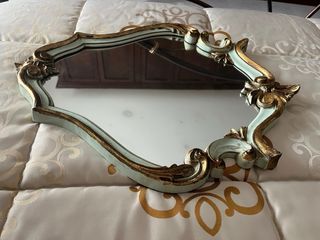 Specchio antico veneziano oro e verdino