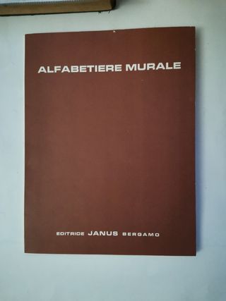 Scuola vintage ALFABETIERE murale raro