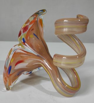 Portacandele in vetro artistico di Murano