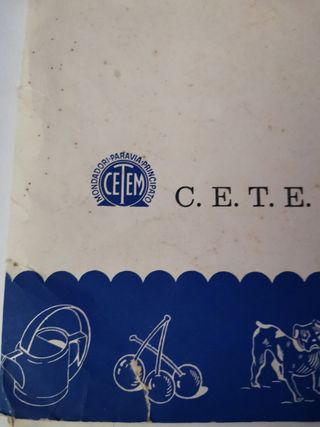 ALFABETIERE figurato scuola vintage raro