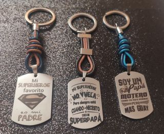 LLAVEROS CON FRASES PARA EL DÍA PADRE