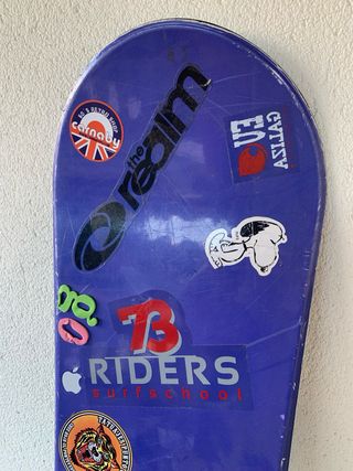 Tabla snowboard y fijaciones