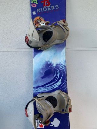 Tabla snowboard y fijaciones