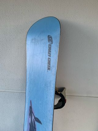 Tabla snowboard y fijaciones