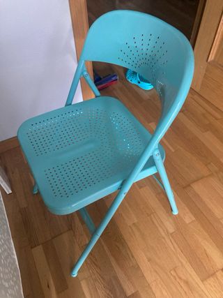 Silla plegable frode  ikea turquesa