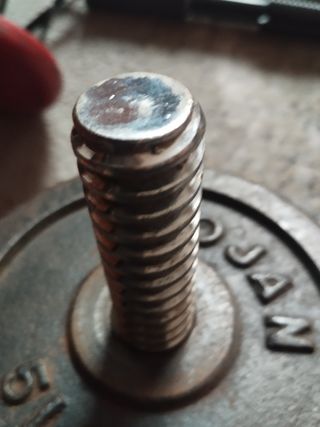 Pesas, comba, barra, silicona tobillera.