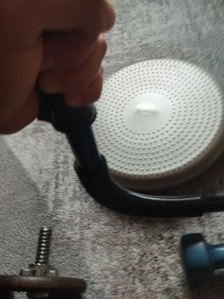 Pesas, comba, barra, silicona tobillera.