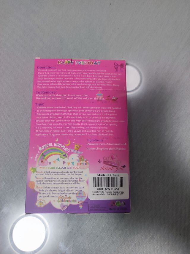 Tizas Color Rosa Pelo