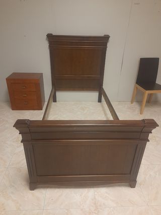 Cama 90 nogal