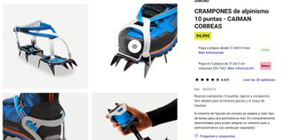 Crampones Alpinismo, Nieve, Hielo Simond CAIMAN