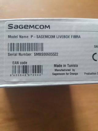 ROUTER LIVEBOX FIBRA. JAZZTEL - ORANGE. 