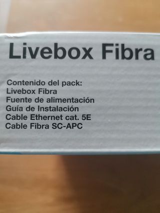 ROUTER LIVEBOX FIBRA. JAZZTEL - ORANGE. 