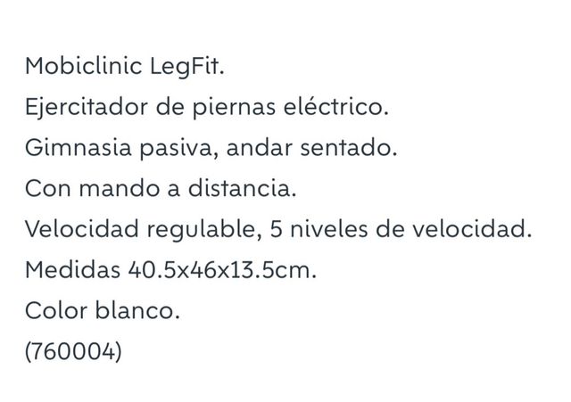 Ejercitador piernas Mobiclinic