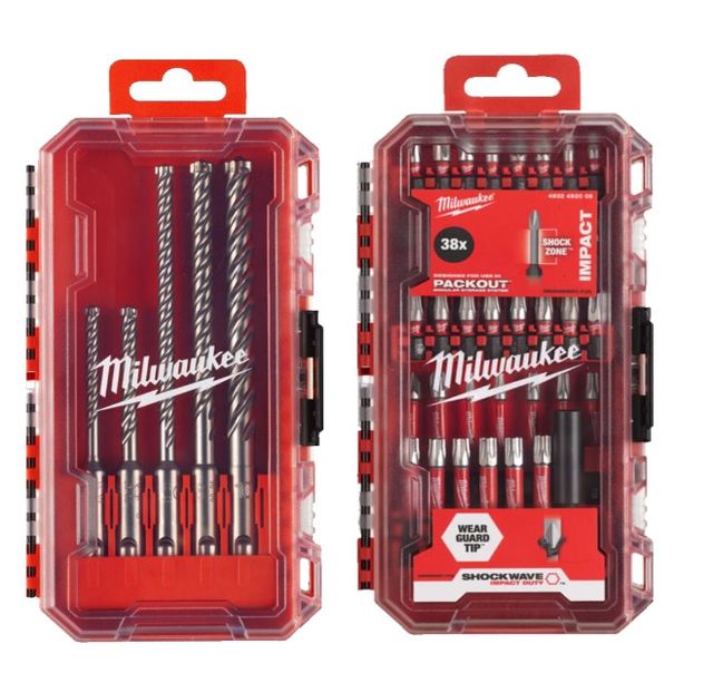 COMBO KIT 43 PIEZAS: Estuche SDS-Plus MX4 5 uds