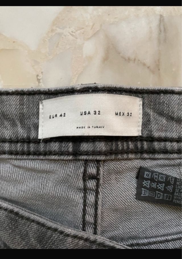 Jeans Zara man, carrot fit, M, grigio