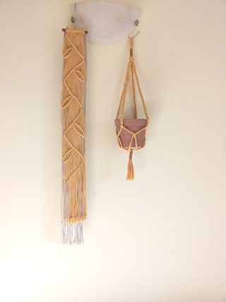 Fioriera macramé  Porta piante macramé Arazzo 
