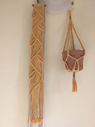 Fioriera macramé  Porta piante macramé Arazzo 