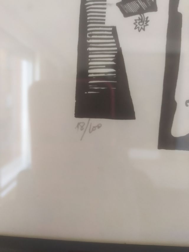 Lamina numerada El Quijote y Sancho