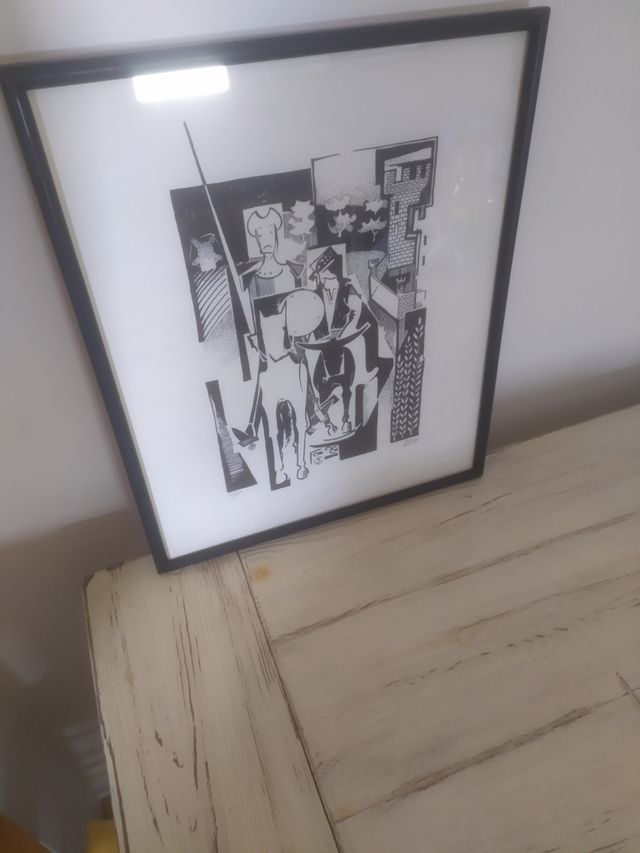 Lamina numerada El Quijote y Sancho