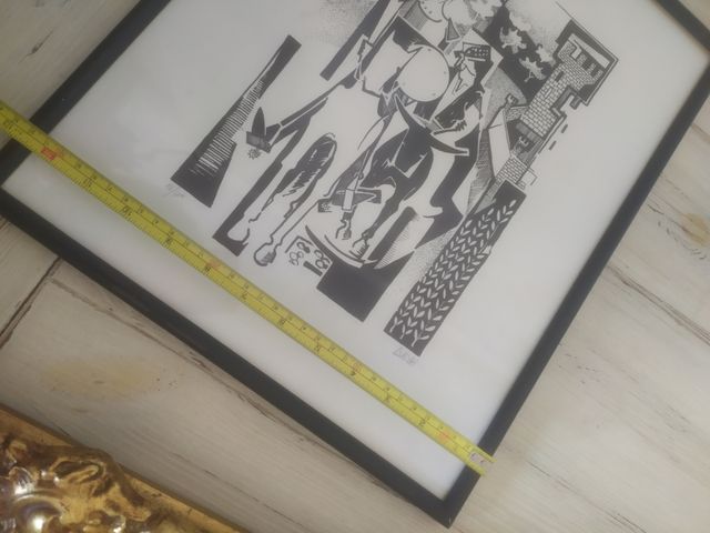 Lamina numerada El Quijote y Sancho