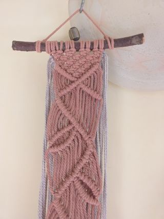 Arazzo macramé  Porta vaso appeso sospeso macramé 