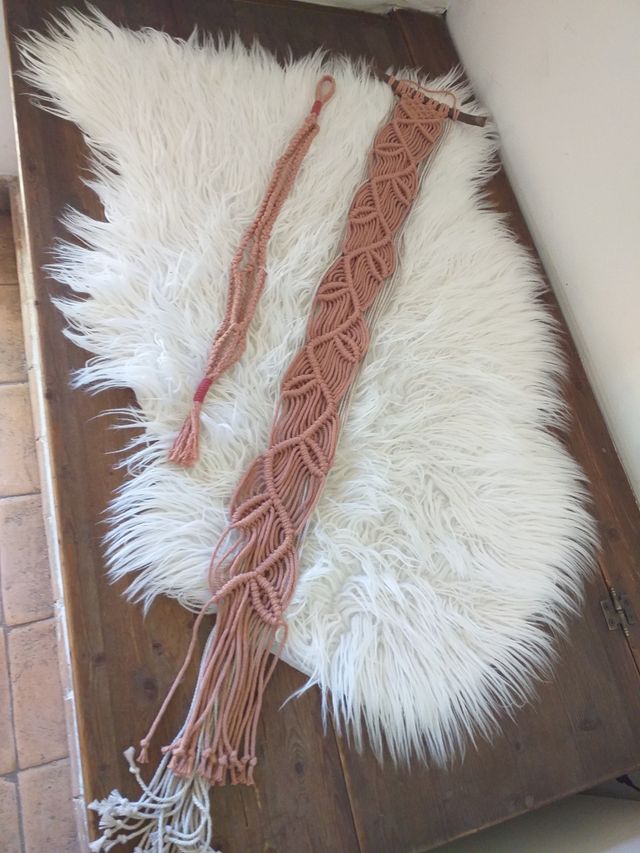 Arazzo macramé  Porta vaso appeso sospeso macramé