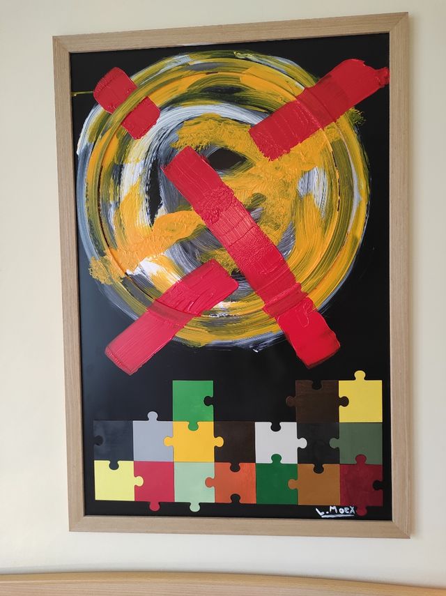 Cuadro abstracto acrilico