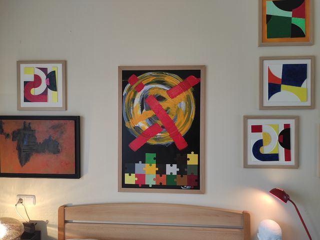 Cuadro abstracto acrilico