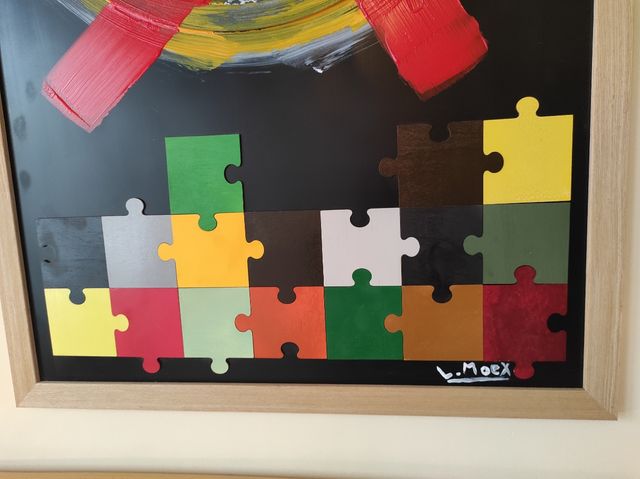 Cuadro abstracto acrilico