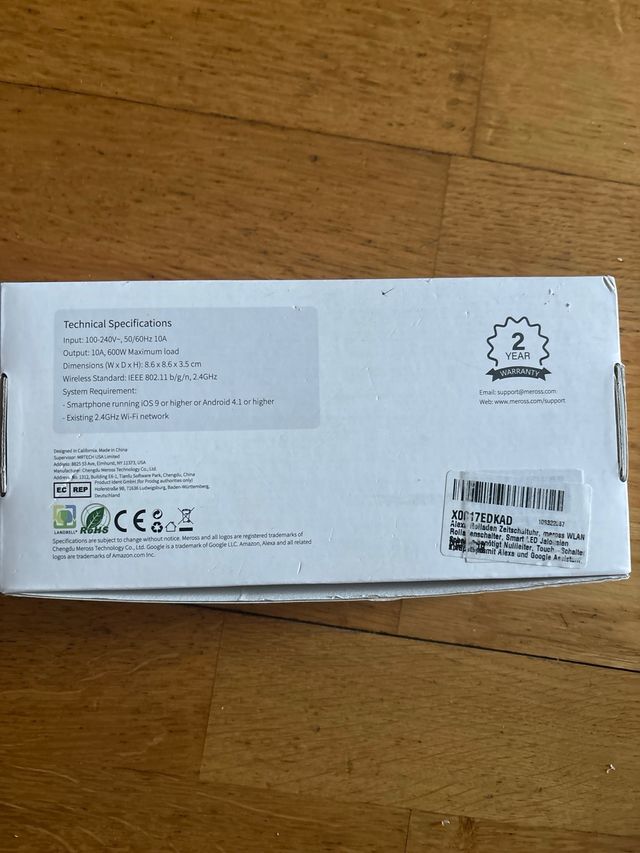 Interruptor perdiana meross