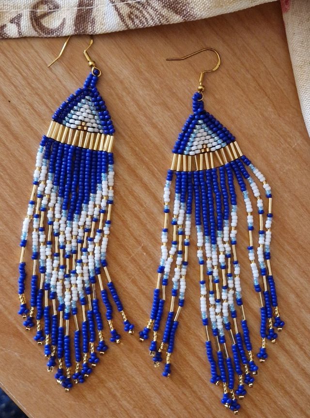 Orecchini frange o nativi fatti a mano