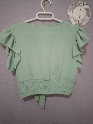 Top verde agua talla única 