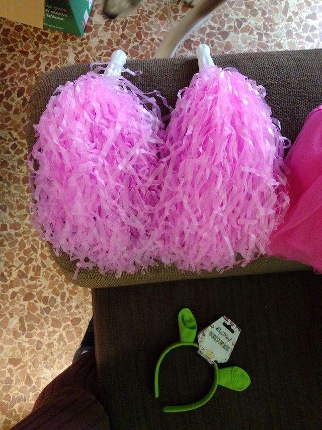 Disfraz falda tul y pompones