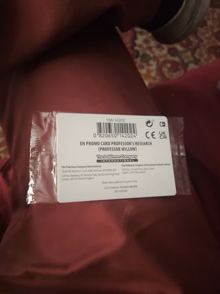 Carta sellada Profesor Willow Pokémon Go