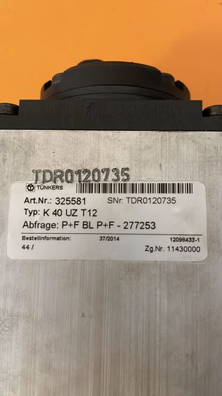 Tünkers (sublevel pneum. ) K 40 UZ T 12