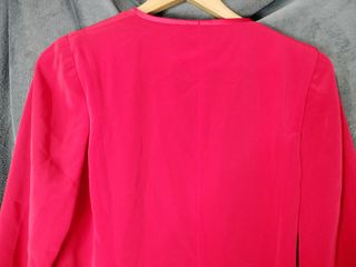 Chaqueta larga pronovias traje de color rojo