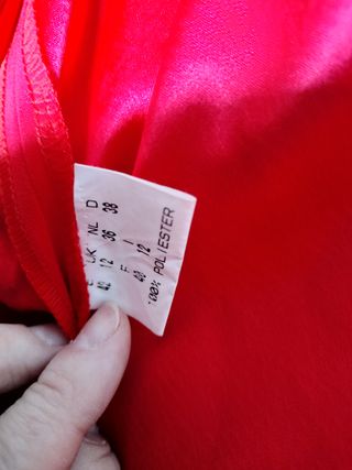 Chaqueta larga pronovias traje de color rojo