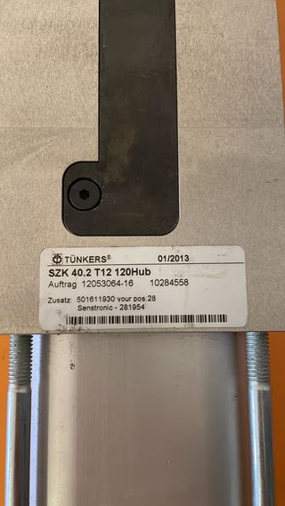 Tünkers (centratore pneum. ) SZK 40.2 T12 120 Hub