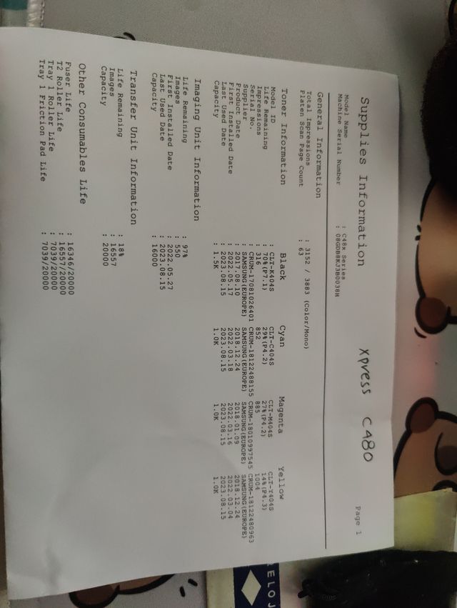 Impresora Samsung láser color Xpress C480