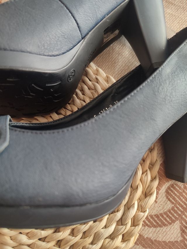 Zapatos Azul Marino, Mujer Altos,n.38 SIN ESTRENAR