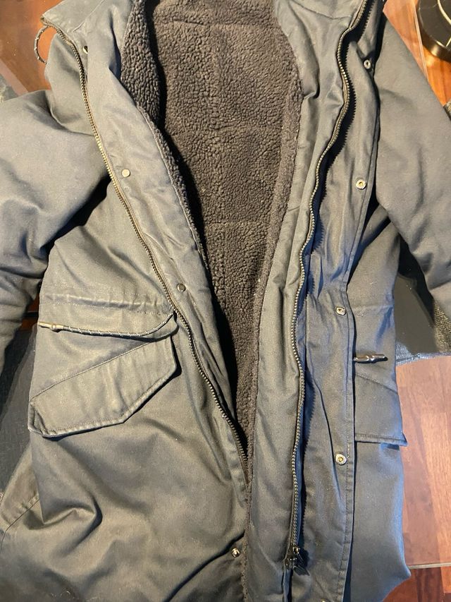Parka blu uomo