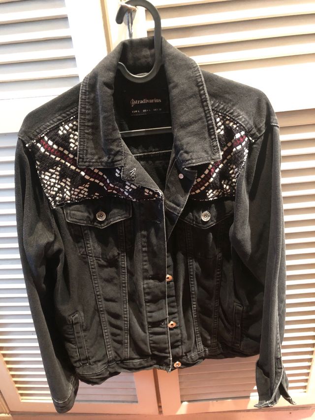 Giacca in denim nera