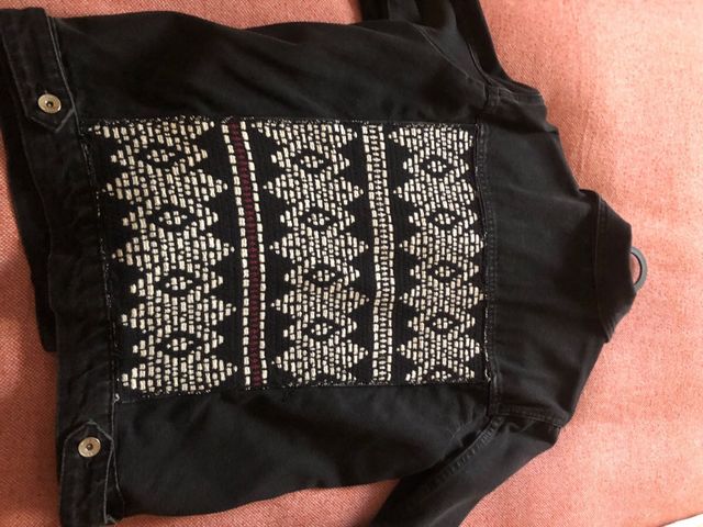 Giacca in denim nera