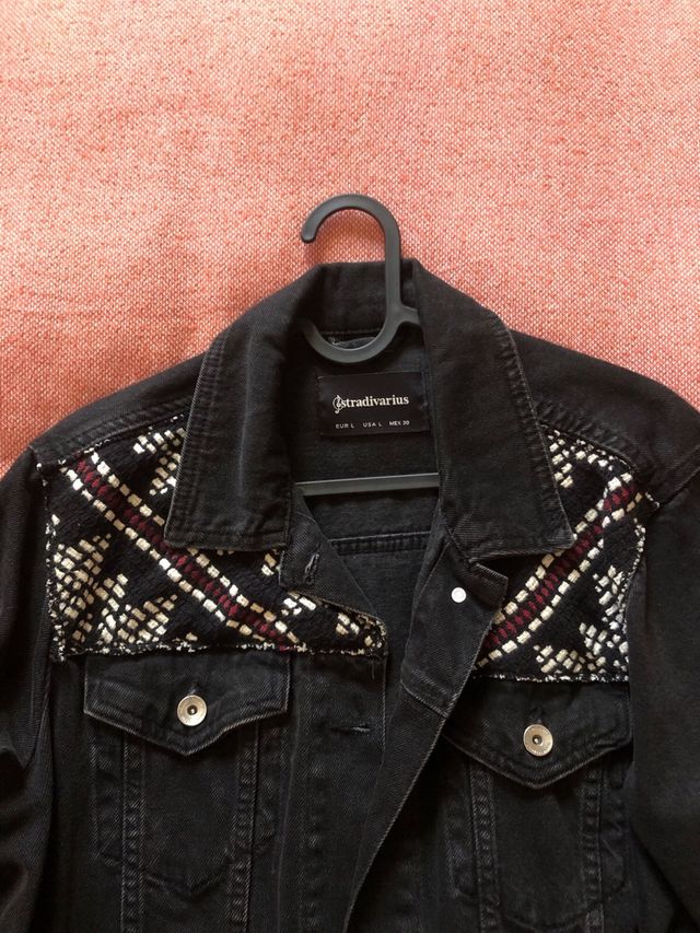 Giacca in denim nera