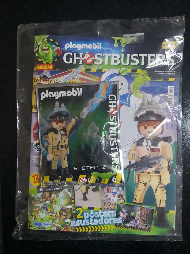 revista playmobil ghostbusters 1 nueva con muñeco