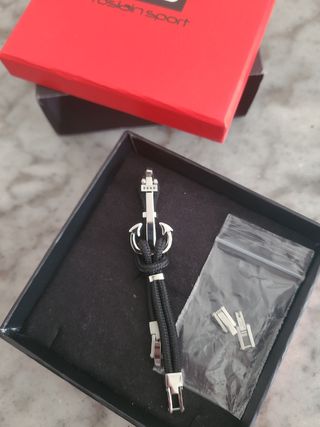 Pulsera Ancla plata de ley