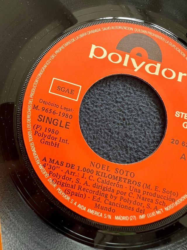 Single Vinilo Noel Soto 1980