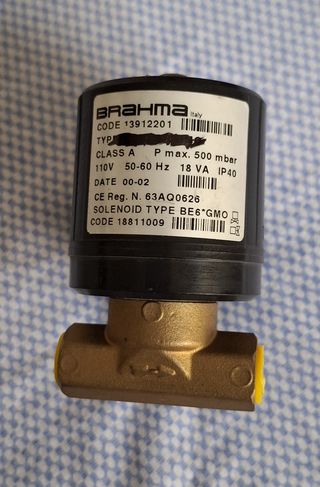 elettrovalvola per gas rapida 1/8 Brahma v 110 opp