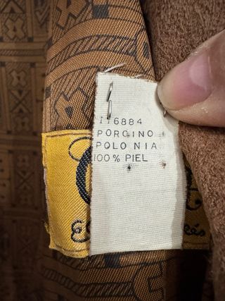 Chaqueta de cuero y ante