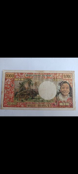 Billete de Polinesia Francesa Tahití 